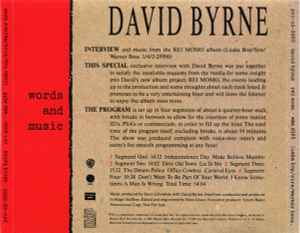 David Byrne - Interview And Music From The Album Rei Momo (CD-Used)