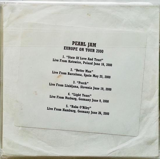 Pearl Jam - Europe On Tour 2000 (CD-Used)