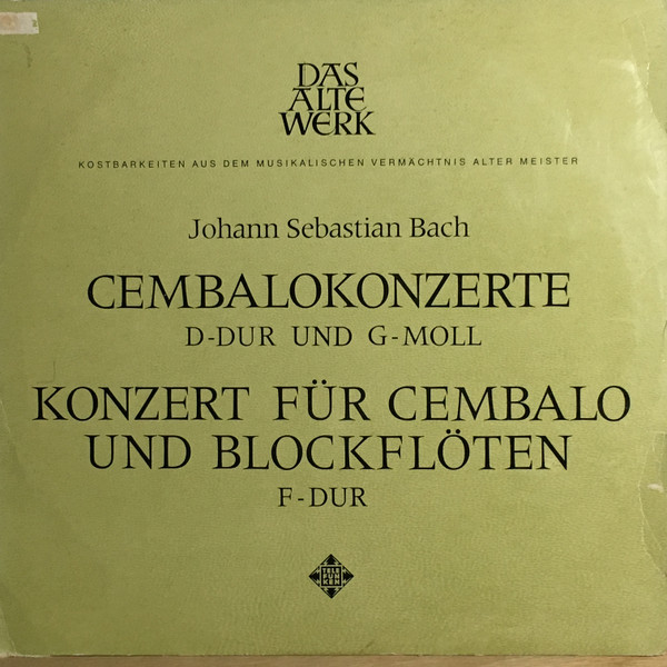 Bach - Cembalokonzerte D-Dur / G-Moll / F-Dur (LP-Used)