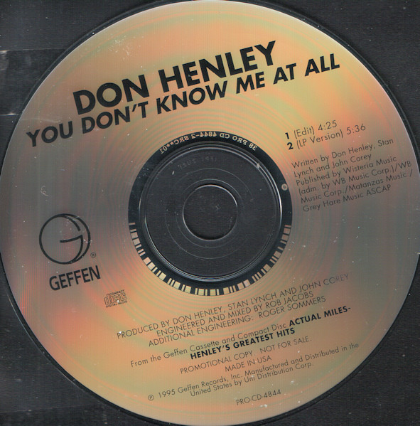 Don Henley - You Don't Know Me At All (CD-Used)
