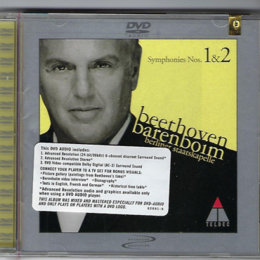 Ludwig van Beethoven, Daniel Barenboim, Staatskapelle Berlin - Symphonies Nos. 1 & 2 (DVD-Used)
