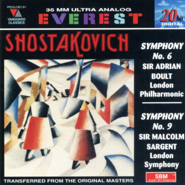 Dmitri Shostakovich - Sir Adrian Boult, London Philharmonic Orchestra / Sir Malcolm Sargent, London Symphony Orchestra - Symphony No. 6. Symphony No. 9. (CD-Used)