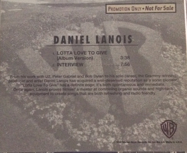 Daniel Lanois - Lotta Love To Give (CD-Used)