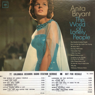 Anita Bryant - The World Of Lonely People (LP-Used)