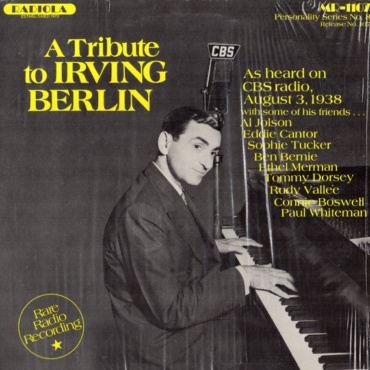 Various - A Tribute To Irving Berlin (As Heard On CBS Radio, August 3, 1938) (LP-Used)