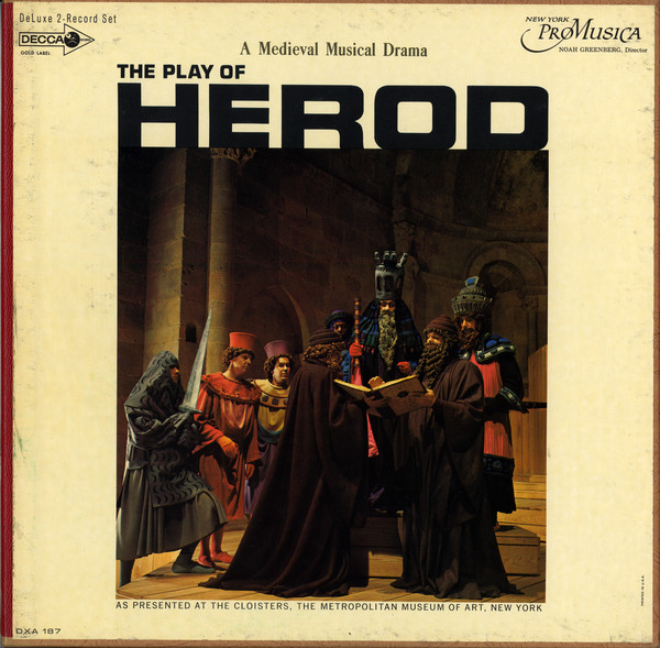 New York Pro Musica, Noah Greenberg - The Play Of Herod (LP-Used)