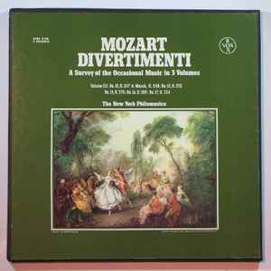 Mozart - A Survey Of The Occasional Music In 3 Volumes: Volume III: No. 10, K 247 & March, K. 248; No. 12, K. 252; No. 14, K. 270; No. 16, K. 289; No. 17, K. 334 (LP-Used)
