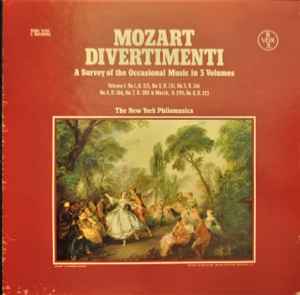 Mozart - Divertimenti Vol. 1 A Survey Of The Occasional Music In 3 Volumes (LP-Used)