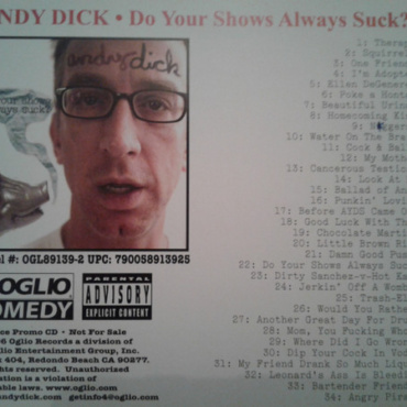 Andy Dick - Do Your Shows Always Suck? (CD-Used)