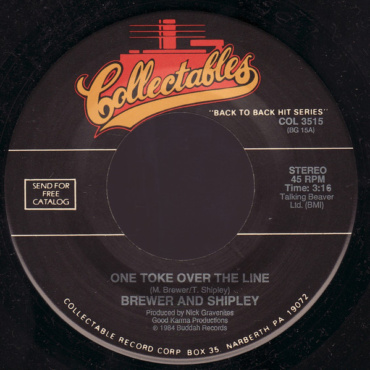 Brewer And Shipley - One Toke Over The Line / Tarkio Road (7IN-Used)