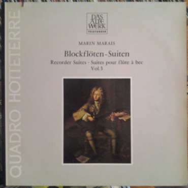 Marin Marais - Quadro Hotteterre - Recorder Suites (LP-Used)