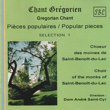 Choeur des Moines de l'Abbaye Saint-Beno?t-du-Lac - Chant Gregorien (Pieces Populaires) Selection 1 (CD-Used)