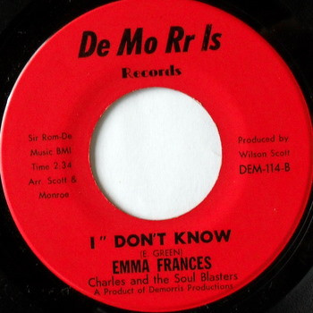 Emma Frances, Charles And The Soul Blasters - Leave You Running / I Don't Know (7IN-Used)
