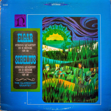Sir Edward Elgar / Jean Sibelius - The Claremont Quartet - String Quartet In E Minor Op. 83 / String Quartet In D Minor (Voces Intimae) Op. 56 (LP-Used)