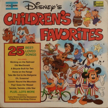 Larry Groce And The Disneyland Children's Sing-Along Chorus - Disney's Children's Favorites Volume I (LP-Used)